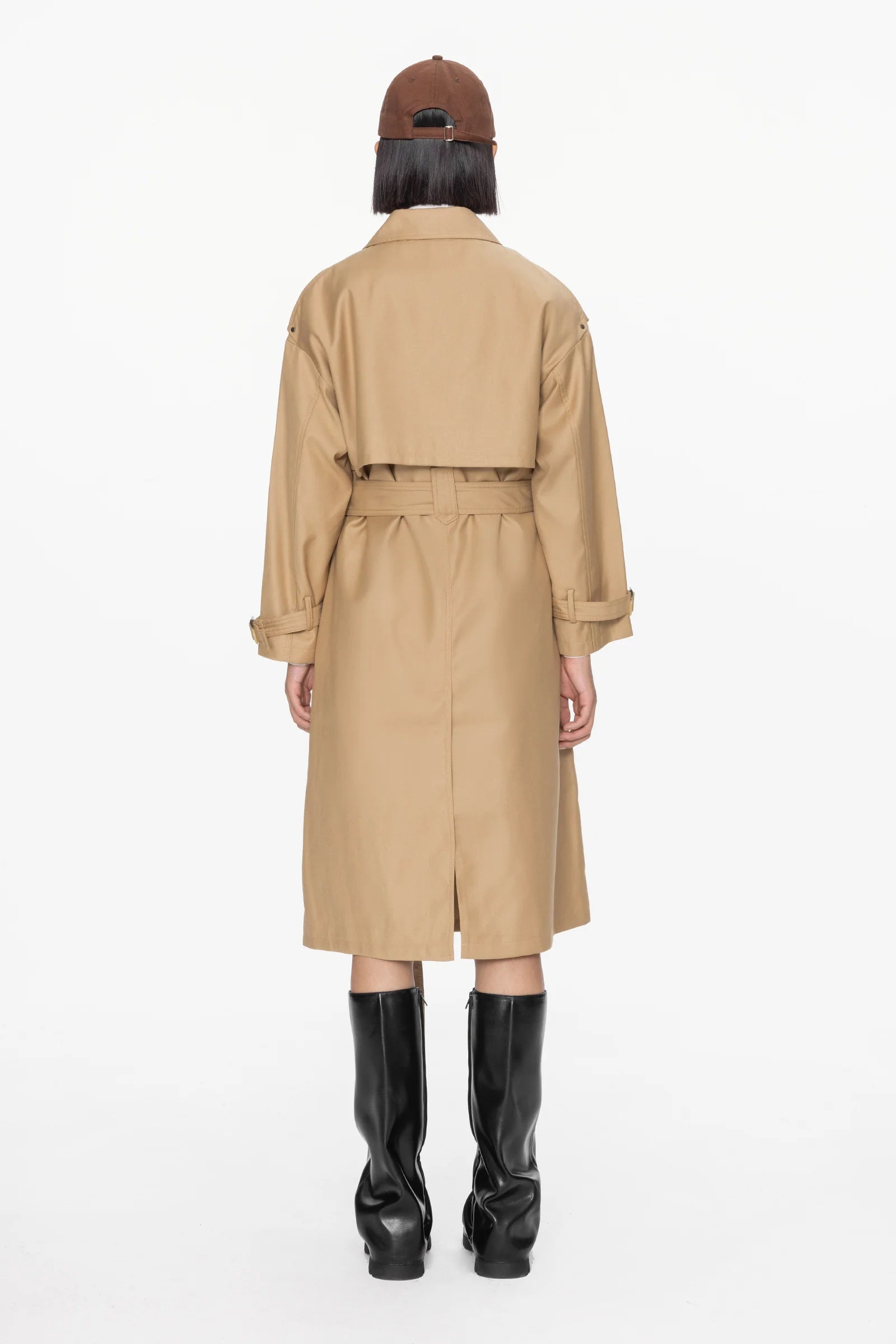 Zip Up Yoke Trench Coat