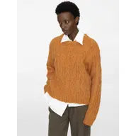 Round Neck Cable Knit Jumper