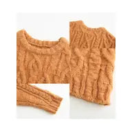 Round Neck Cable Knit Jumper