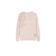 Sheer Triangular Panelled Thin Knit Sweater