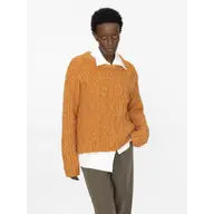 Round Neck Cable Knit Jumper