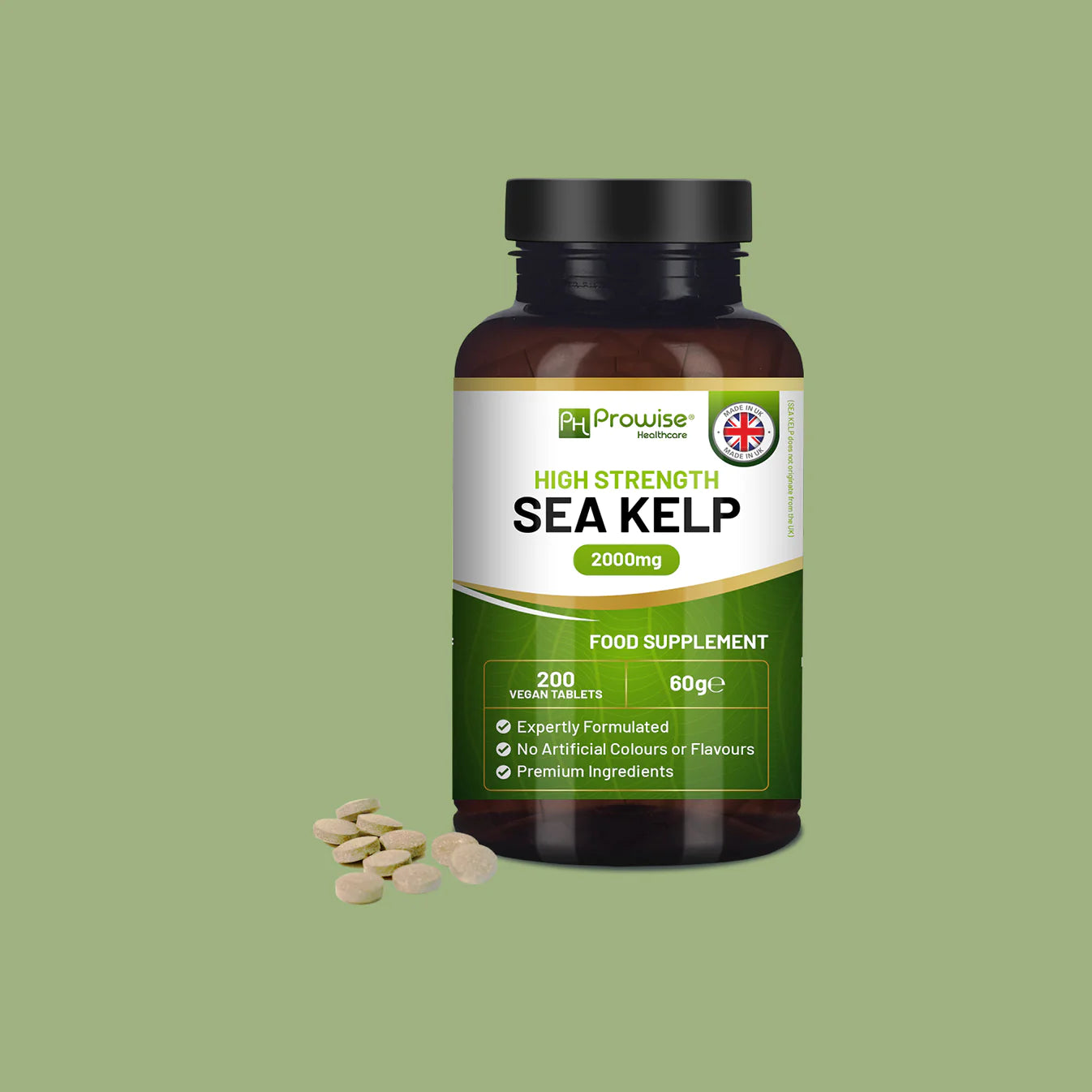 Sea Kelp 2000mg 200 Vegan Tablets