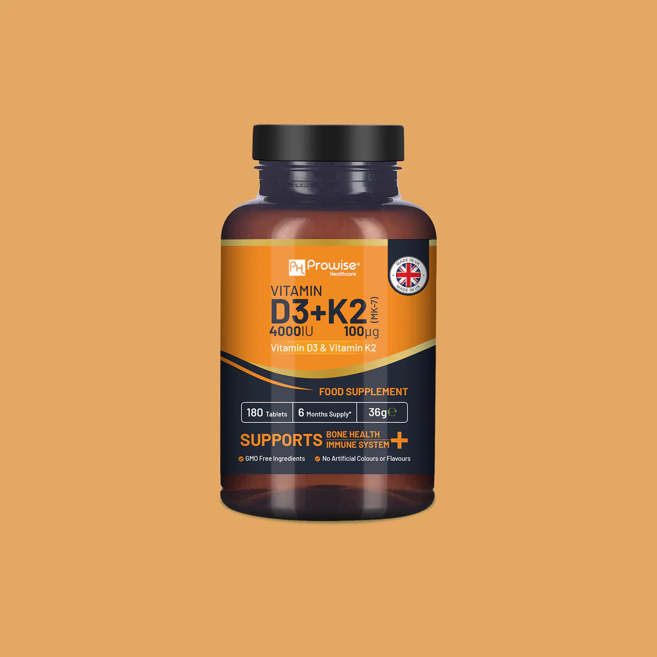 Vitamin D3 4000IU & K2 MK7 100µg Vegetarian Tablets