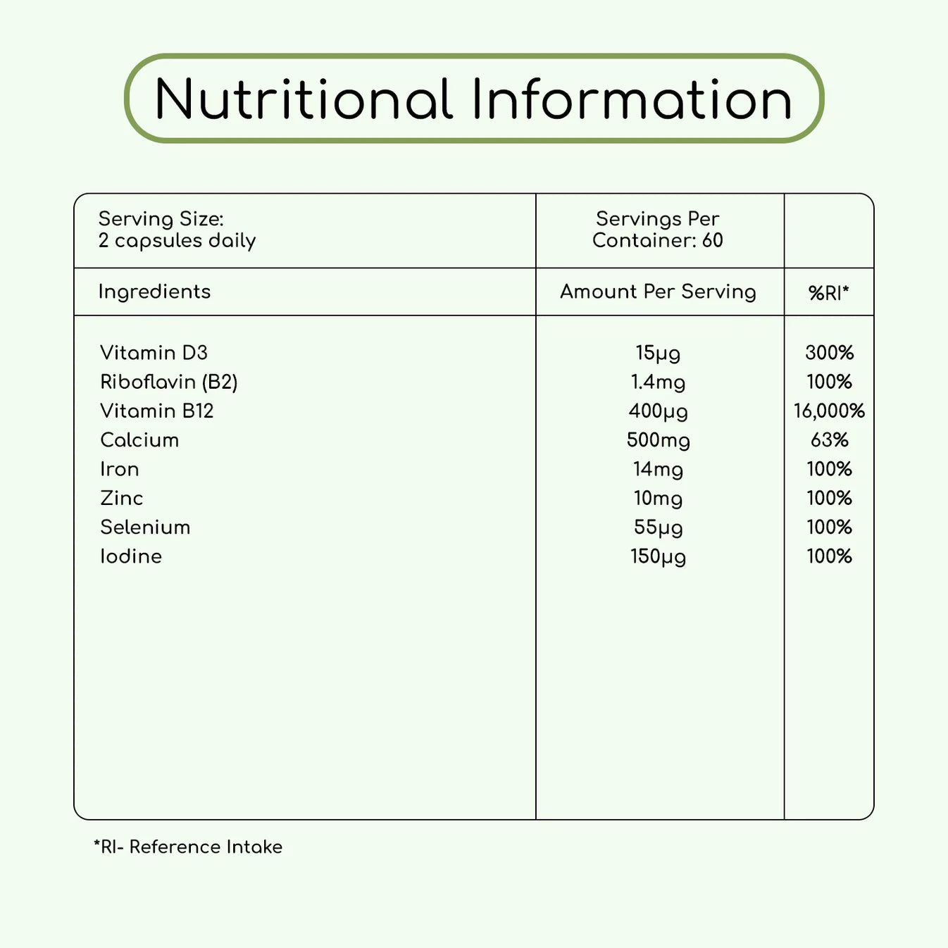 Vegan Vital Multivitamin Complex