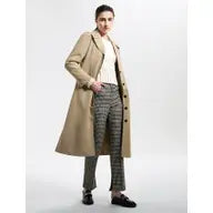 Puff Sleeve Single Breasted Trench Coat