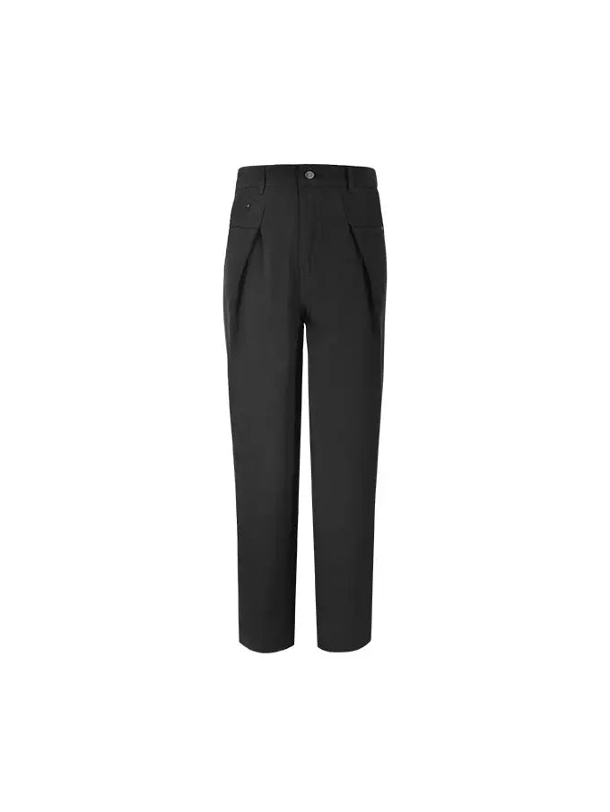 High Rise Straight Leg Trousers