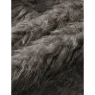 Grey Short Faux-Fur Coat