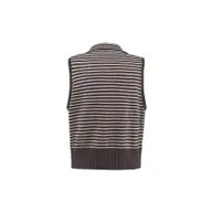 Striped Thin Knit Vest