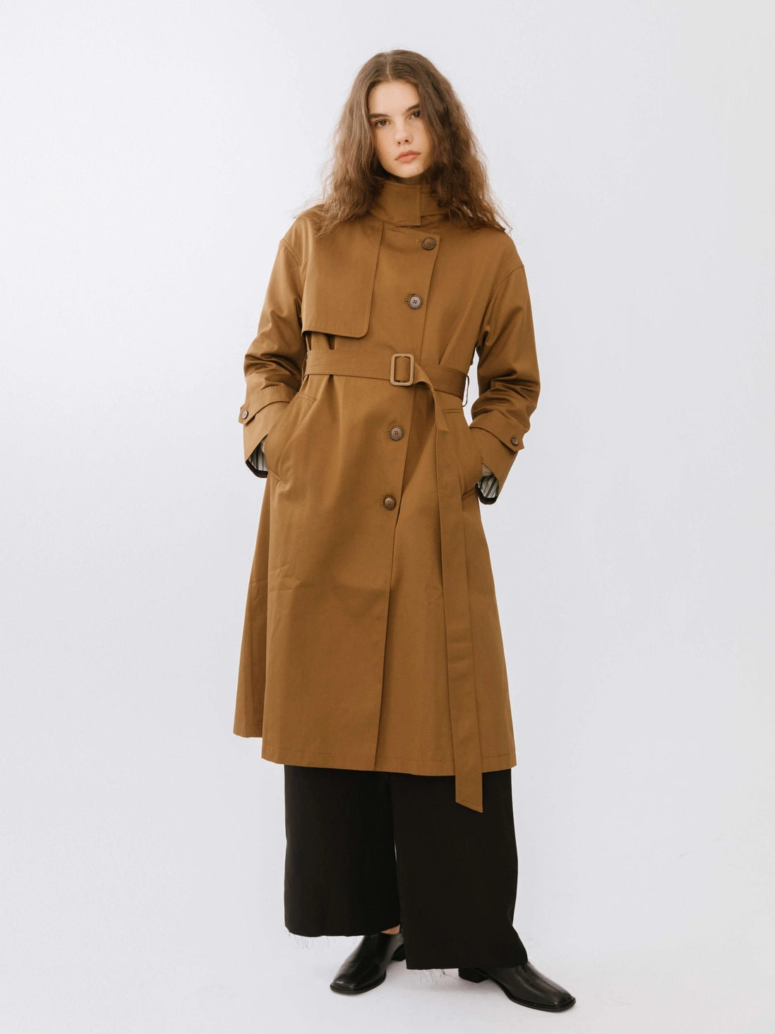 Caramel Single Breasted Macintosh Coat