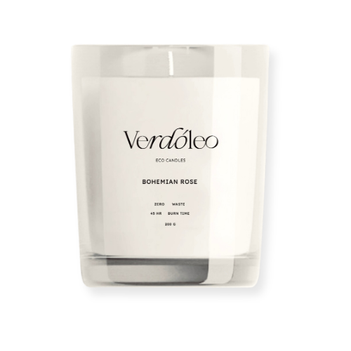 Verdóleo Signature Eco Candle: Bohemian Rose