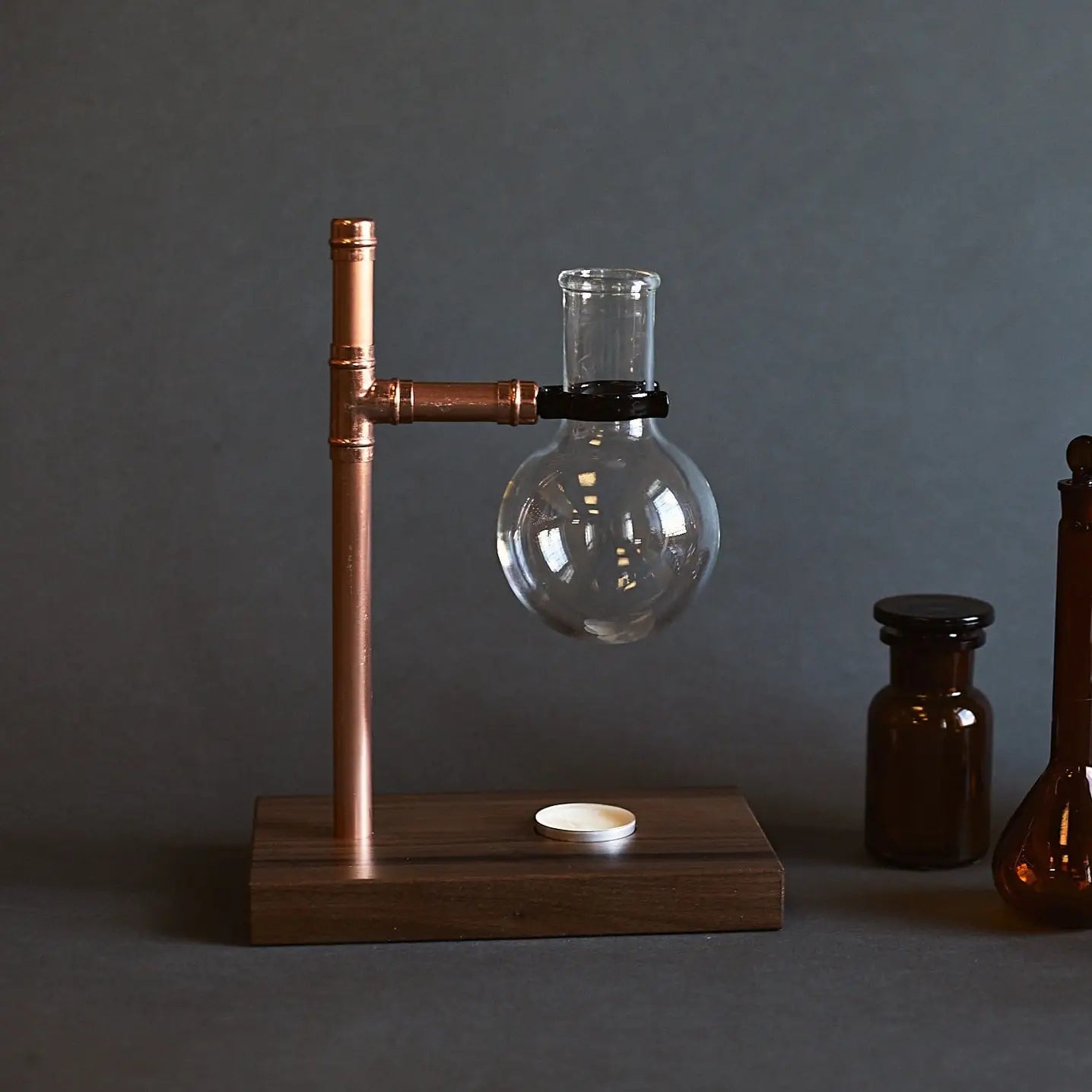 Walnut & Copper Essential Oils Burner