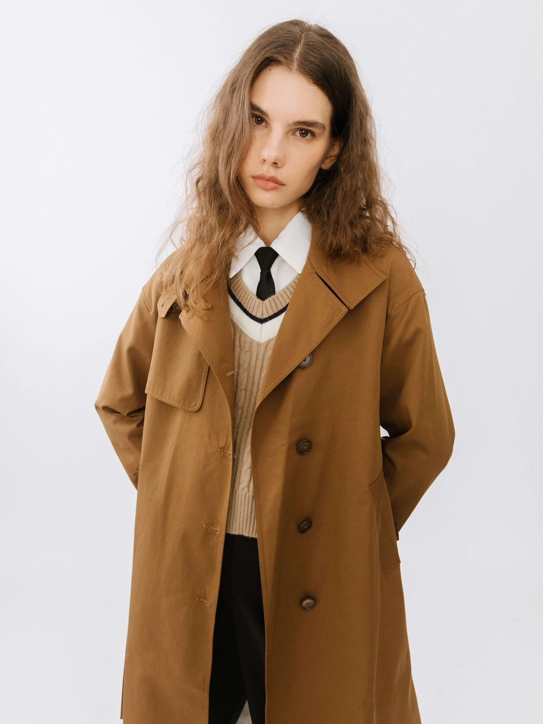 Caramel Single Breasted Macintosh Coat