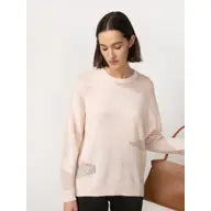 Sheer Triangular Panelled Thin Knit Sweater