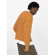 Round Neck Cable Knit Jumper