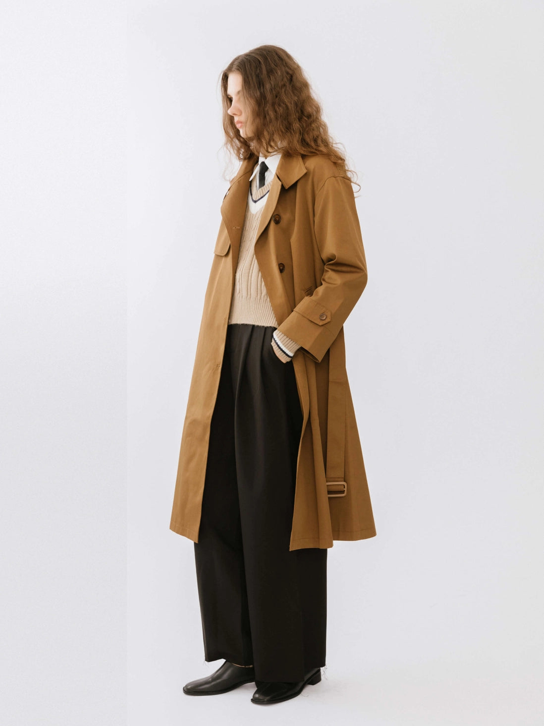 Caramel Single Breasted Macintosh Coat