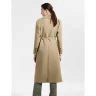 Puff Sleeve Single Breasted Trench Coat